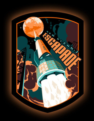 Patch of the New Glenn ESCAPADE mission for NASA
