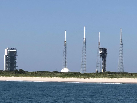 Photo of SLC-41 from the water